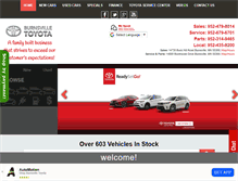 Tablet Screenshot of burnsvilletoyota.com